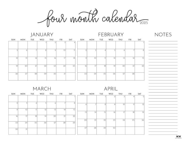 March April Calendar Printable 2025