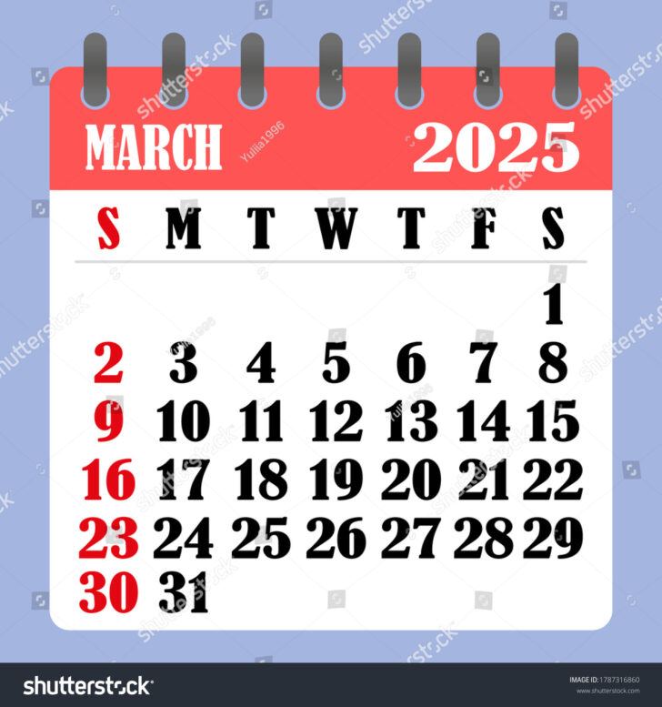 Show Me a Calendar of March 2025