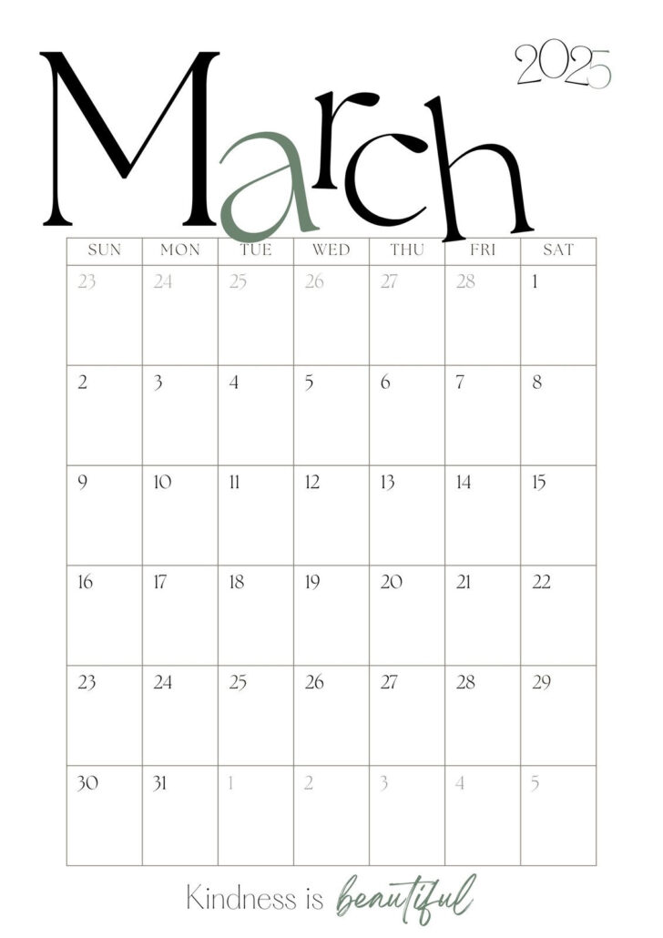 March Whiteboard Calendar Ideas 2025