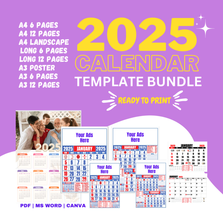 April 2025 Printable Calendar Waterproof