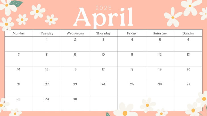April 2025 Calendar Printable Win