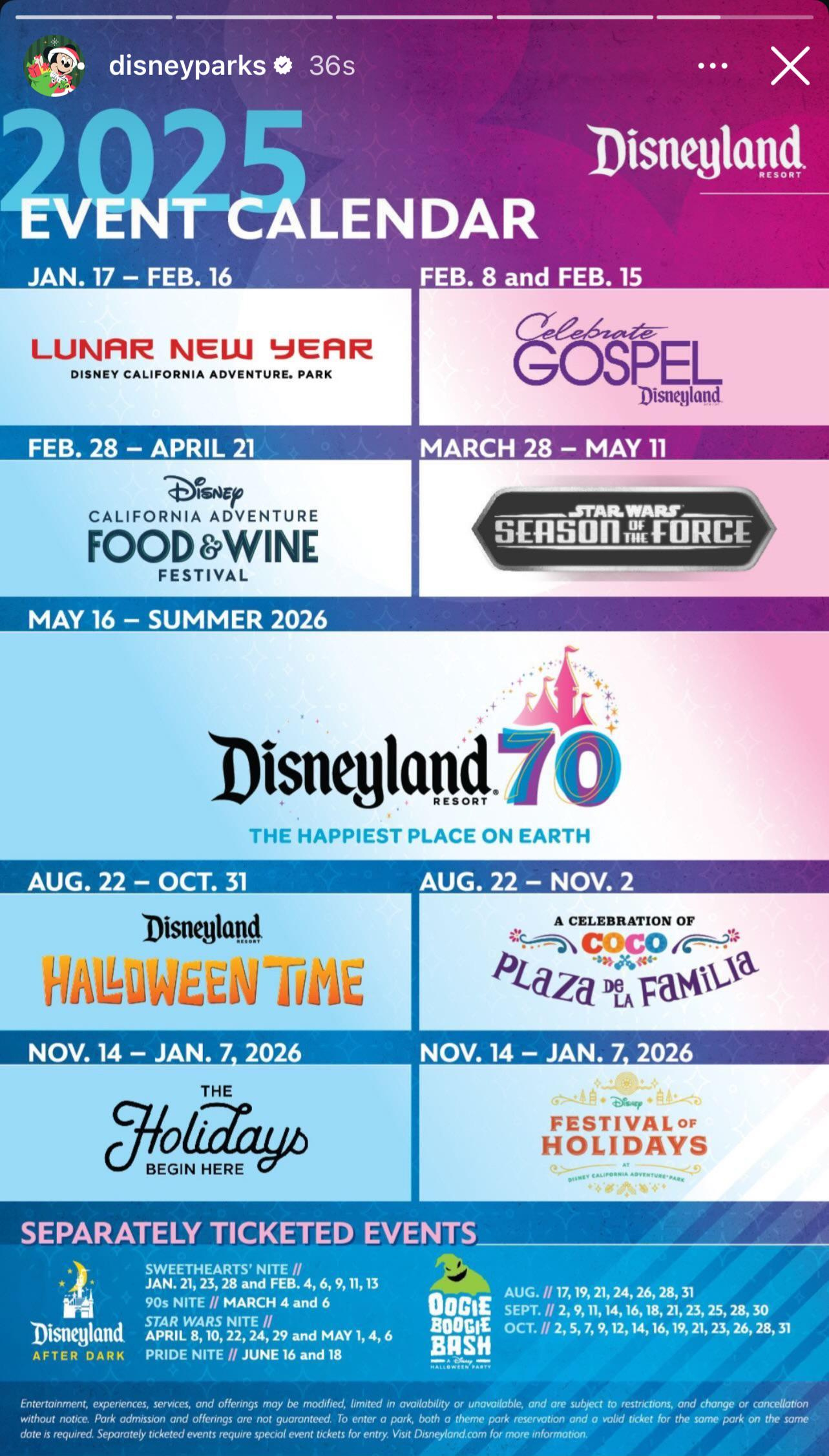 2025 Event Calendar : R/Disneyland for Calendar Of Events For May 2025