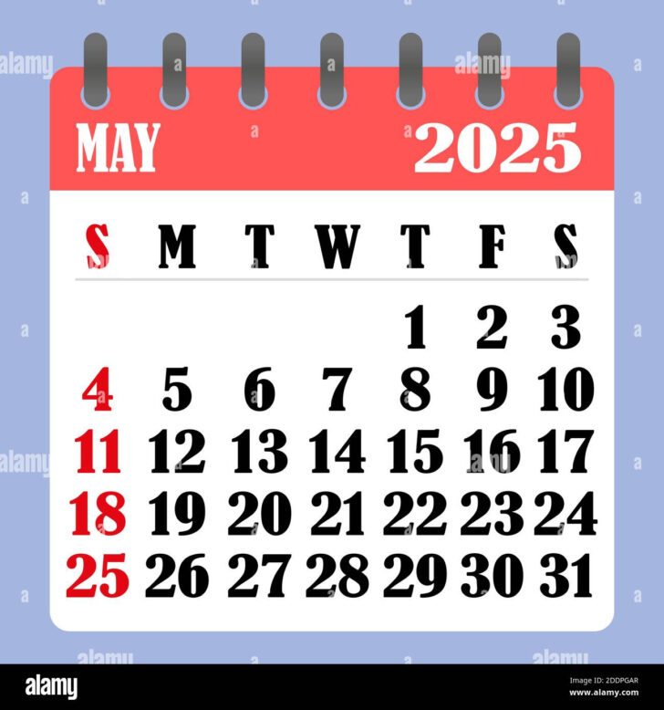 Calendar Month May 2025