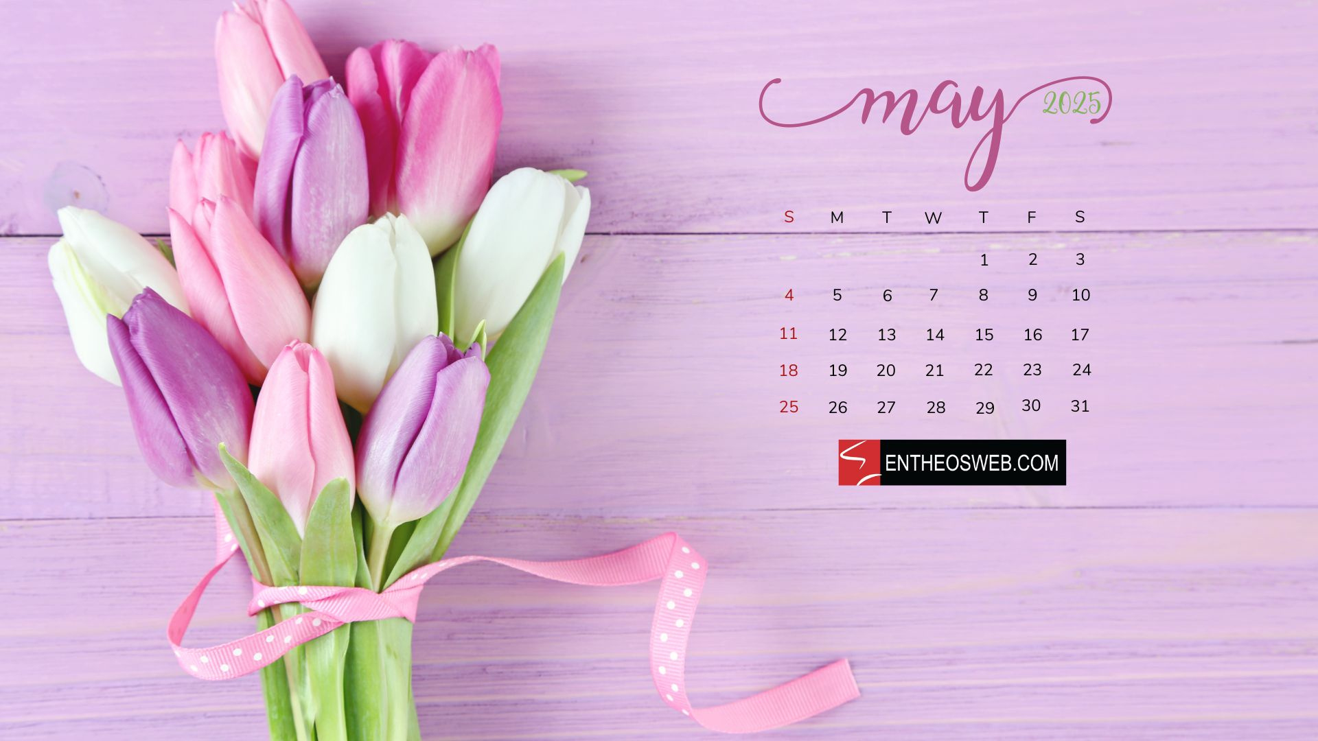May 2025 Calendar Desktop Wallpaper &amp;amp; Screensavers | Entheosweb pertaining to May 2025 Desktop Calendar