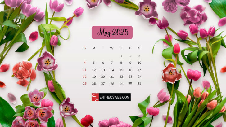 May 2025 Calendar Desktop Wallpaper