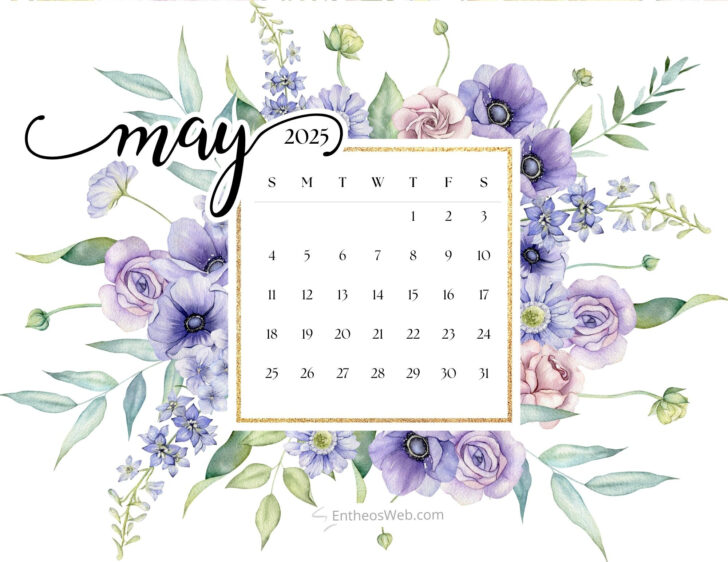 Cute Wallpaper May 2025 Calendar