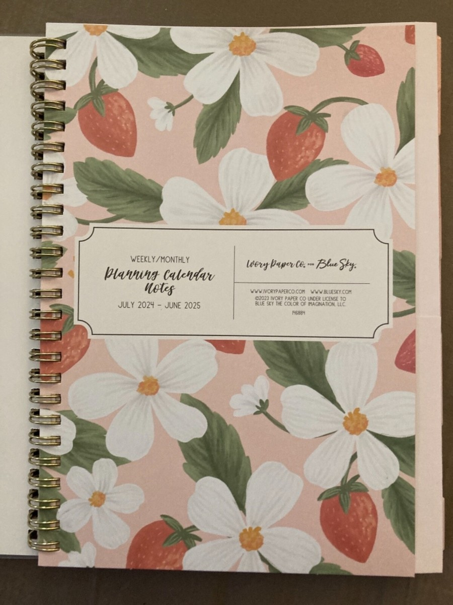 2024-2025 Blue Sky Ivory Paper Co Sammi W/M Planner (5.87&amp;quot; X 8.6 throughout Blue Sky Weekly/Monthly Planning Calendar July 2024 - June 2025