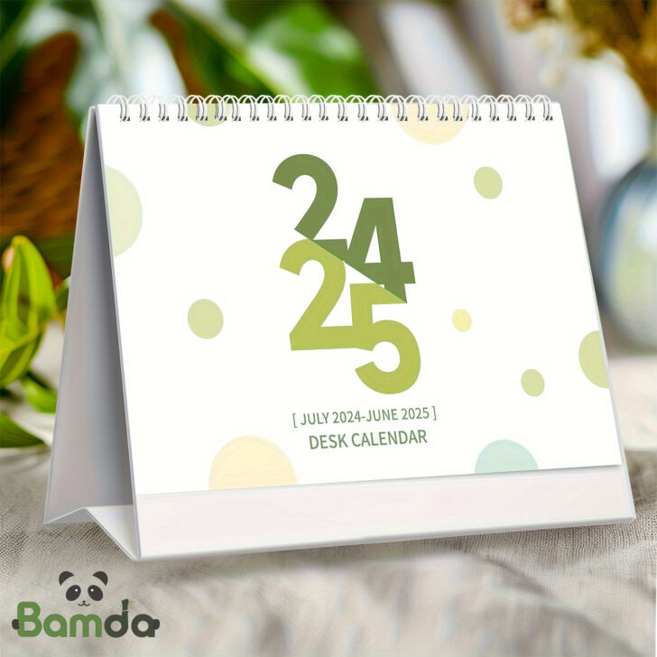 July 2024 – June 2025 Desk Calendar