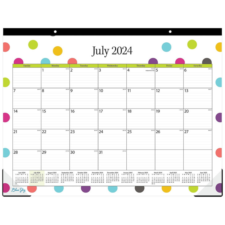 Blue Sky Planning Calendar July 2024 – June 2025