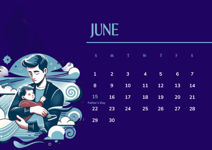 June 2025 Calendar Father Day June 2025 Calendar Father Day