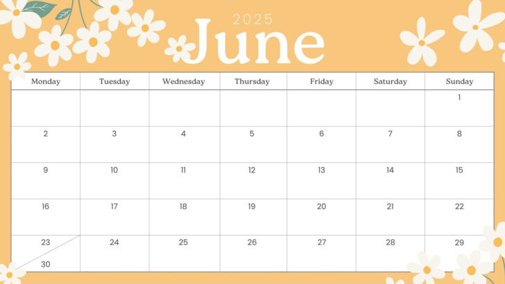 June 2025 Calendar Cute