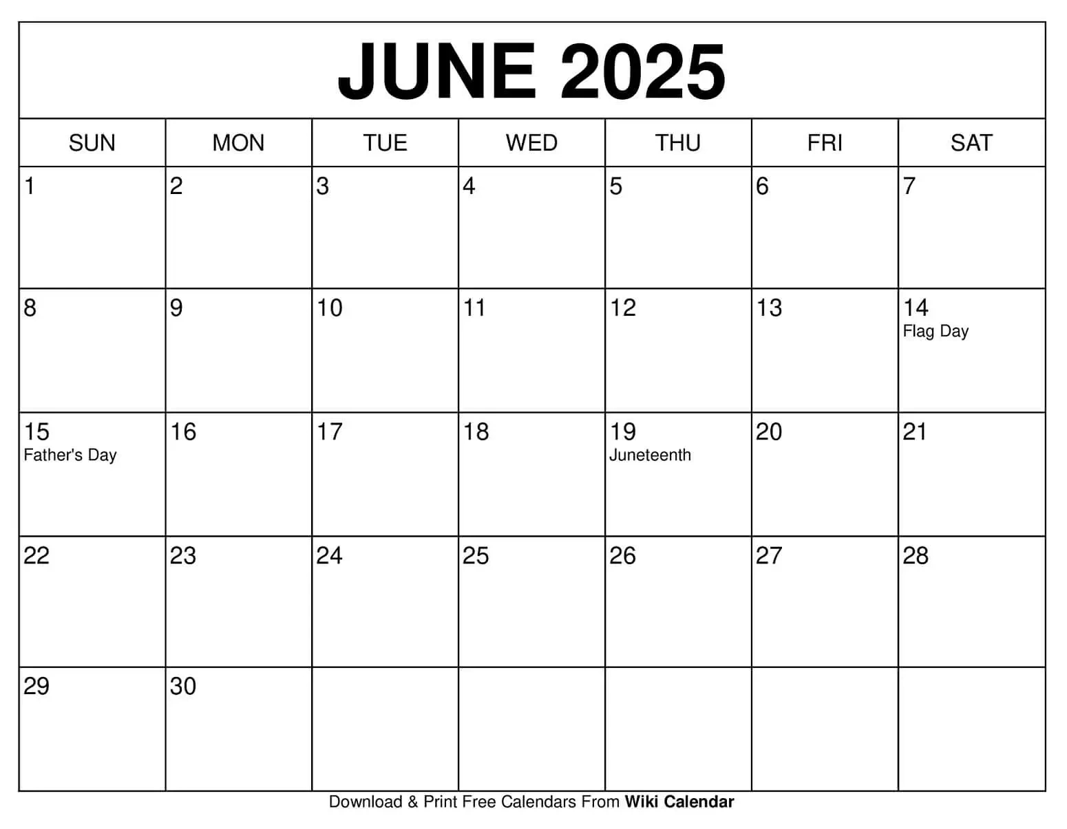 June 2025 Calendar - Printable Templates &amp;amp; More regarding Show Me Calendar For June 2025