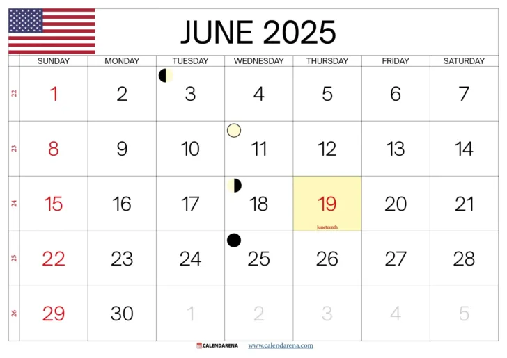 Calendar Of Events For June 2025