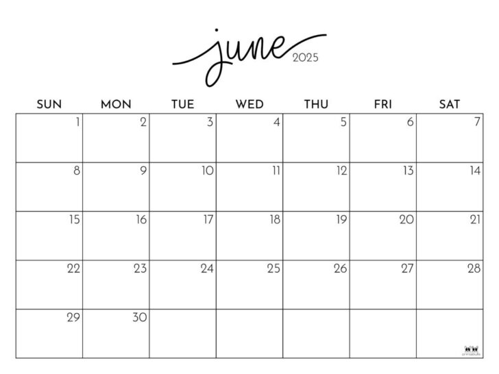 Show Me The June 2025 Calendar