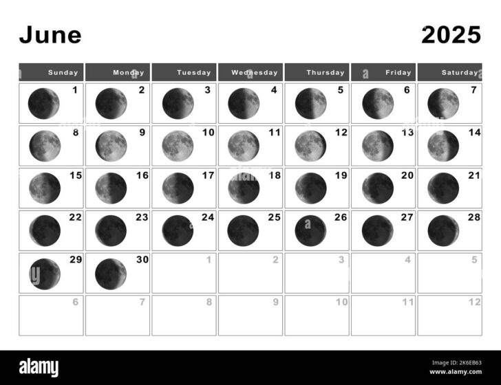 Full Moon Calendar For June 2025