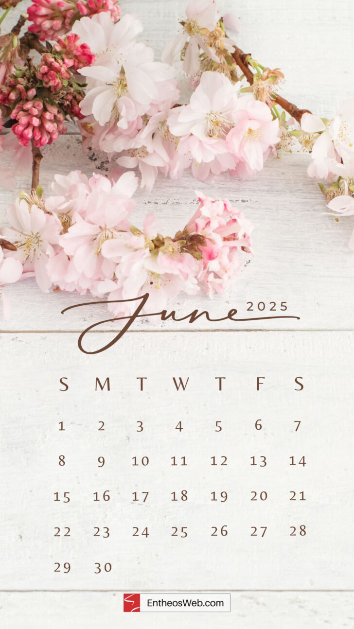 June Wallpaper Calendar 2025