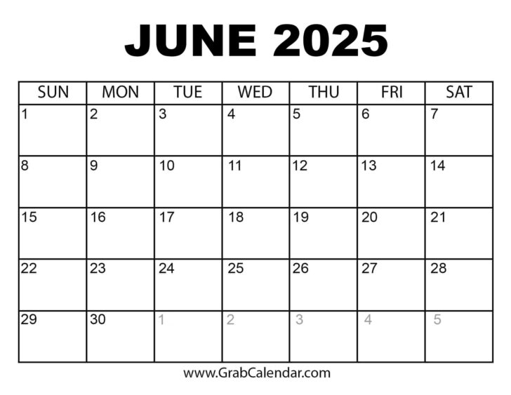 June Editable Calendar 2025