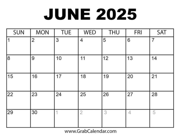 September 2024 – June 2025 Printable Calendar