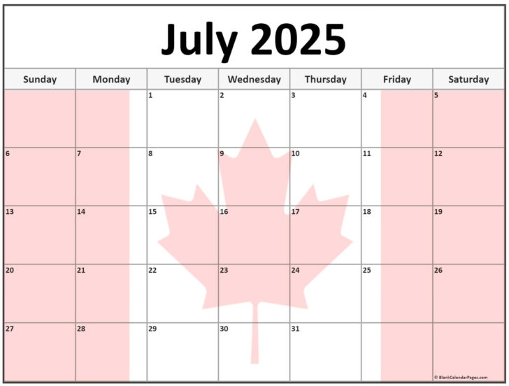 July Calendar 2025 Printable Wiki