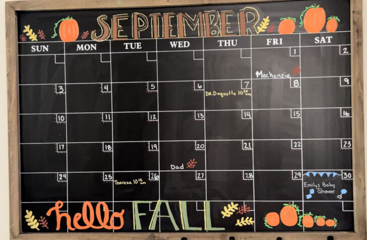 August 2025 Chalkboard Calendar Ideas August 2025 Chalkboard Calendar Ideas