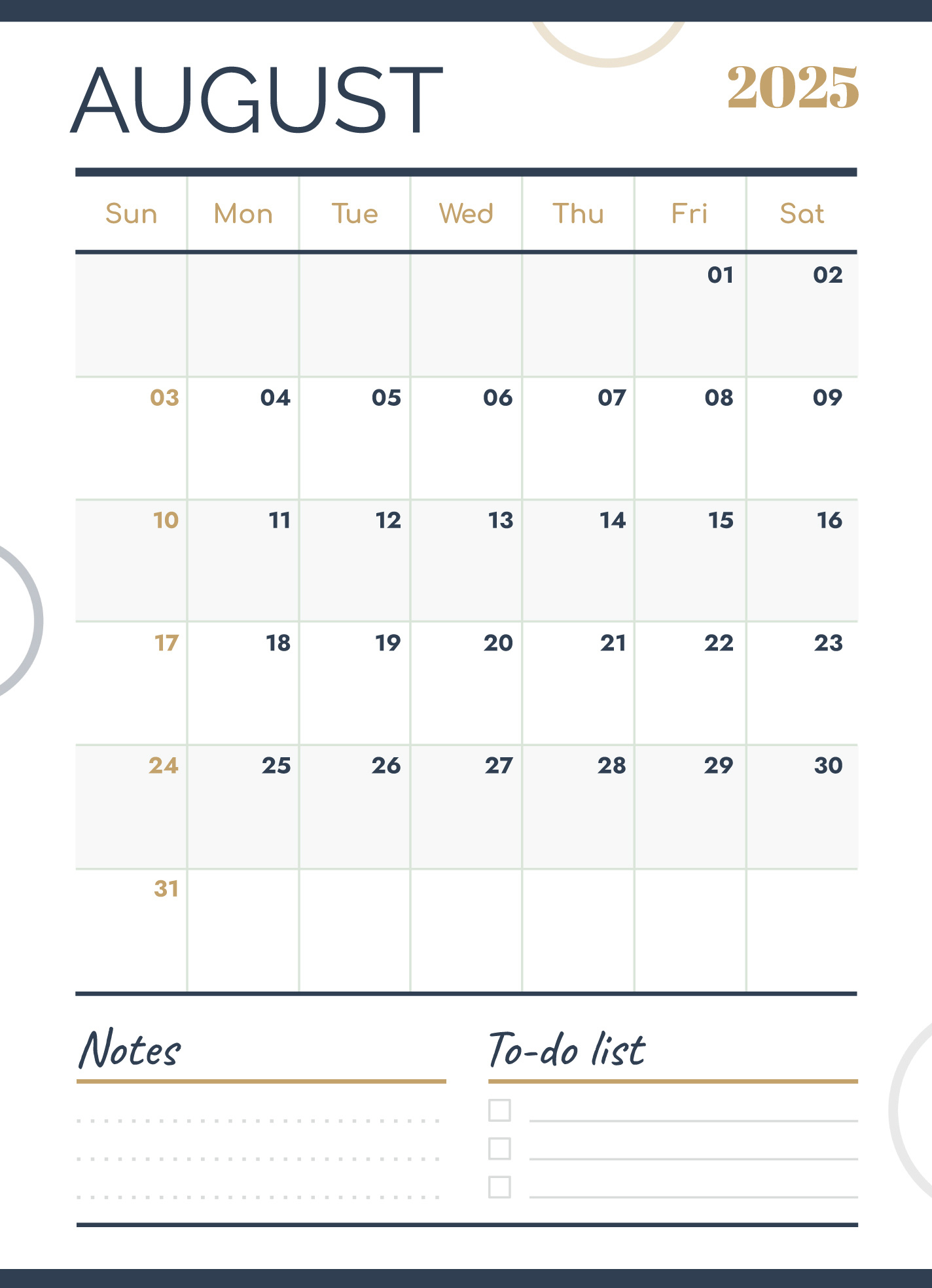 August 2025 Calendar Free Google Docs Template - Gdoc.io intended for Google Calendar August 2025