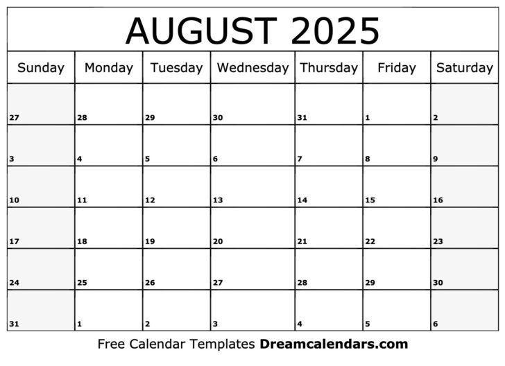 August 22 2025 Calendar