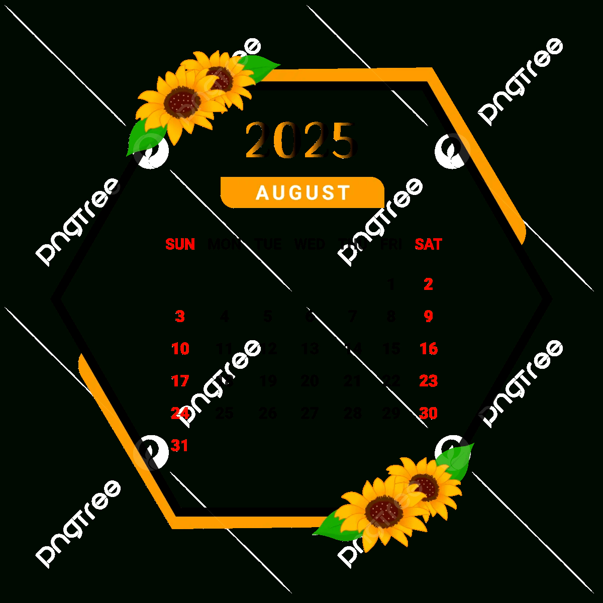 August Calendar Vector Art Png Images | Free Download On Pngtree for August 2025 Calendar Png