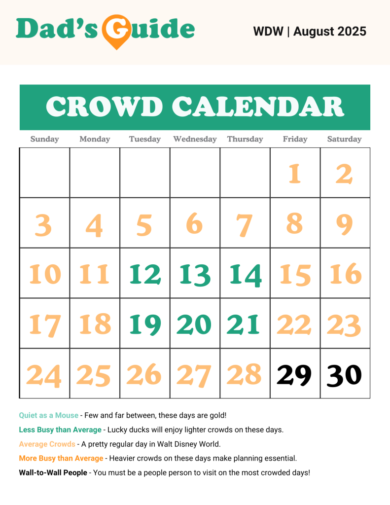 Disney World Crowd Calendar 2025: The Best &amp;amp; Worst Times To Visit regarding Disney World Crowd Calendar August 2025