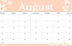 Free Printable August 2025 Calendar Templates | Canva in August Month Calendar 2025 Printable