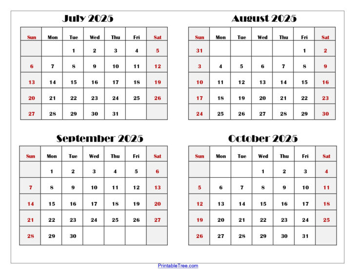 Printable August September October 2025 Calendar Printable August September October 2025 Calendar