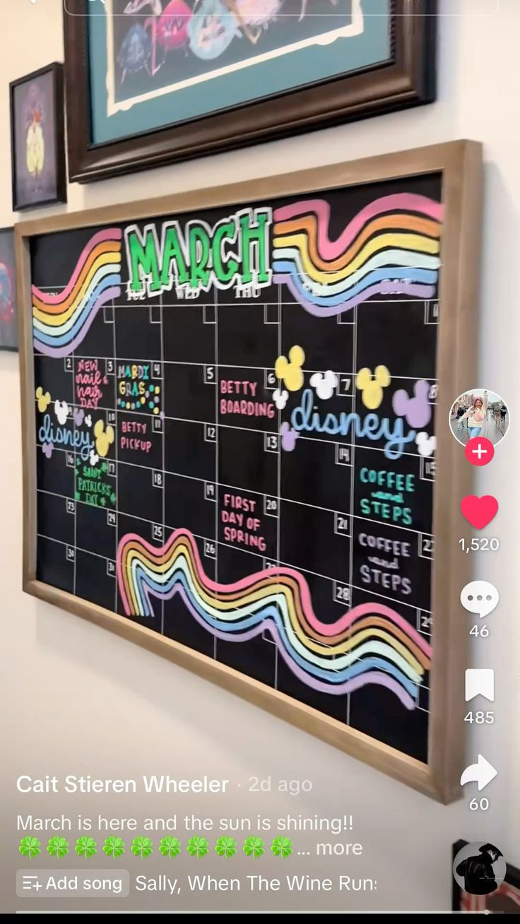 Pintaylor Rund On Calendar Ideas In 2025 | Chalkboard Wall pertaining to August 2025 Chalkboard Calendar Ideas