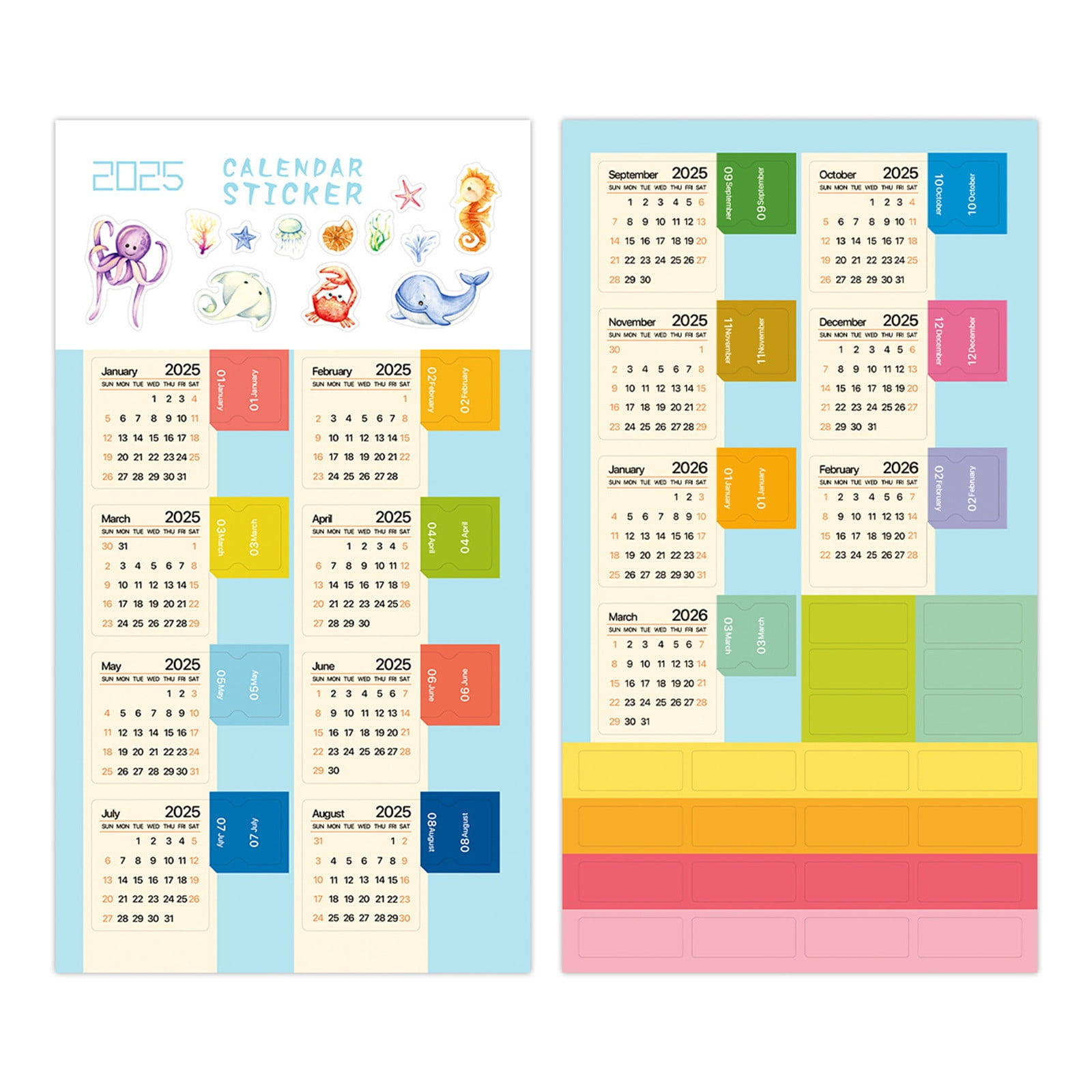 2025 Calendar Month Stickers, Diary Label Stickers, Waterproof Vinyl,  Customizable Design, For Planners, Office Organization, Date Tracking, Cute throughout September 2025 Calendar Waterproof