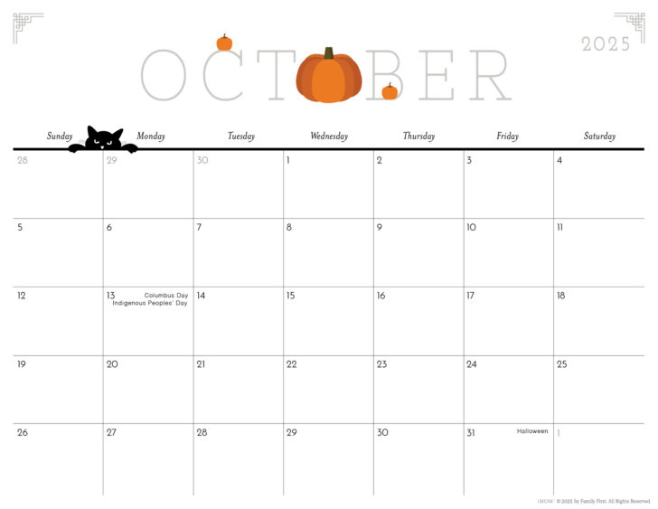 September 2025 Calendar Printable Shining Mom