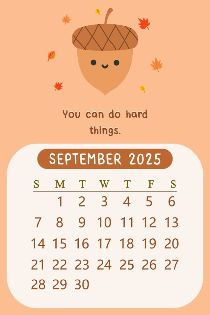 September 2025 Calendar Wallpaper