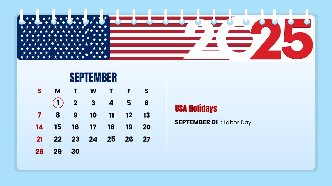 2025 Us Holiday Calendar – Free Powerpoint And Google Slides with September 2025 Holiday Calendar