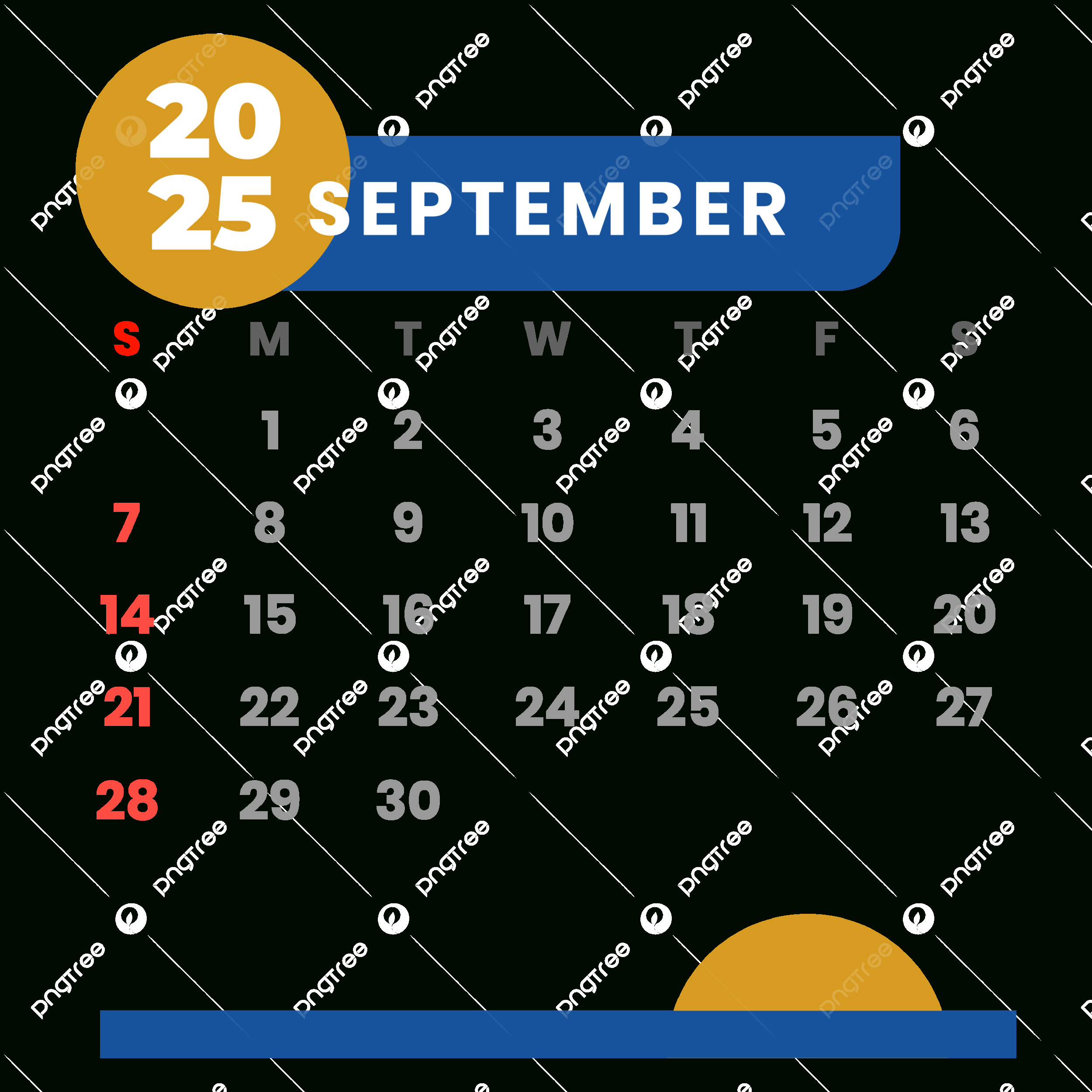Calendar 2025 September Vector Clipart Monthly Calendar, 2025 pertaining to September 2025 Calendar Clip Art