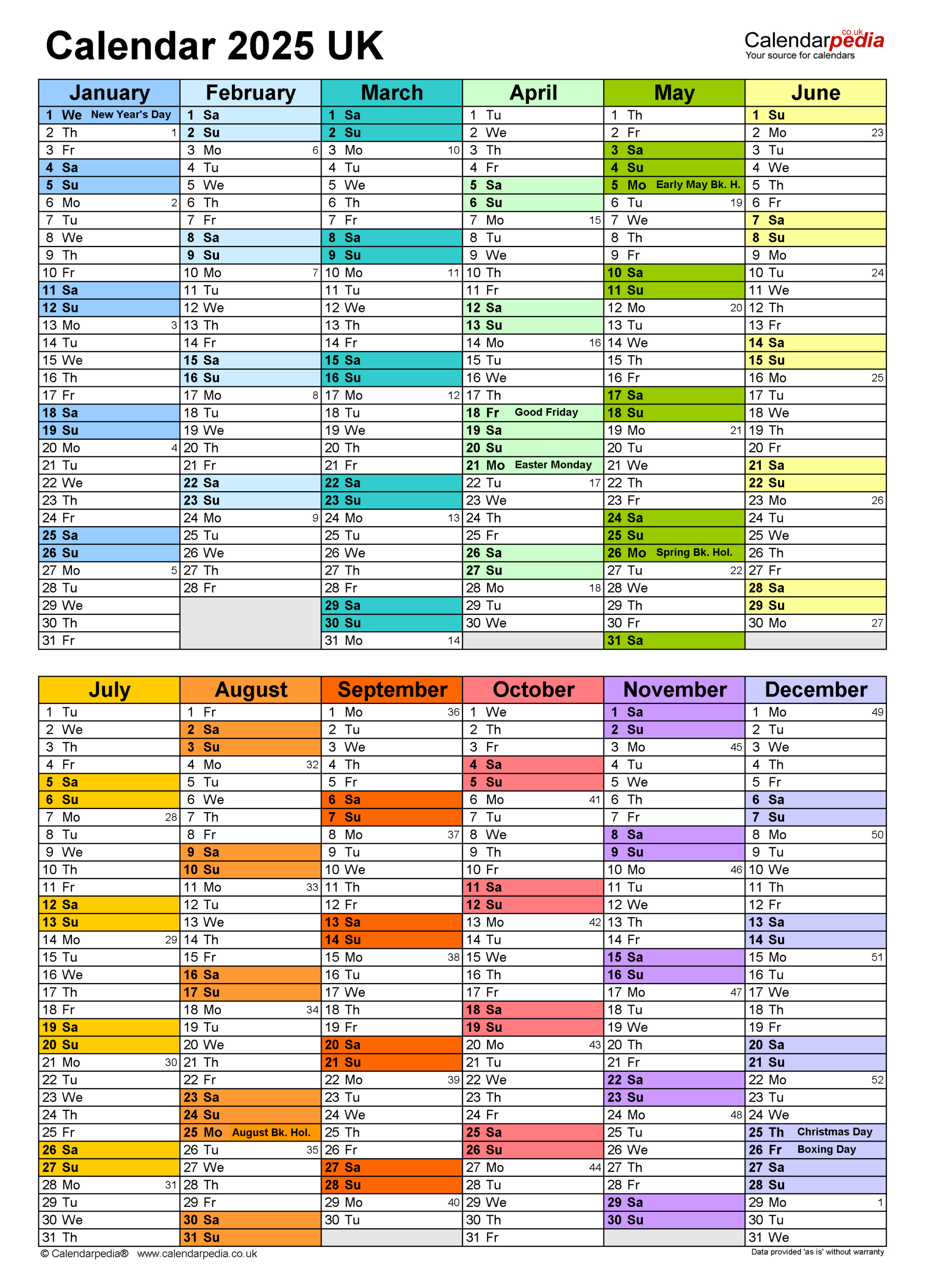 Calendar 2025 (Uk) - Free Printable Pdf Templates regarding Calendar 2025 September to December For Planning