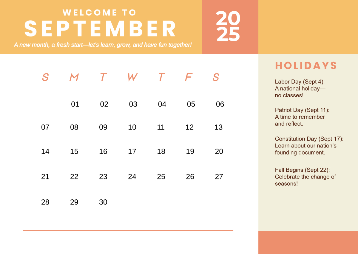 Free Welcome September 2025 Calendar Template To Edit Online with Show September 2025 Calendar