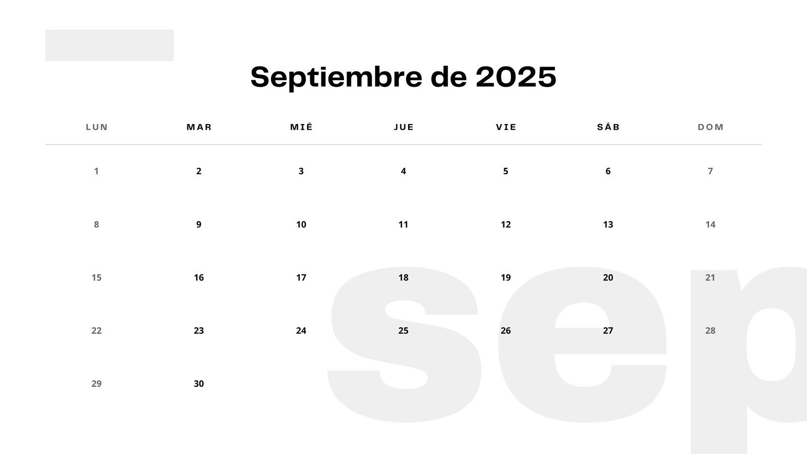 Page 2 - Free Printable September 2025 Calendar Templates | Canva regarding September 2025 Calendar Spanish