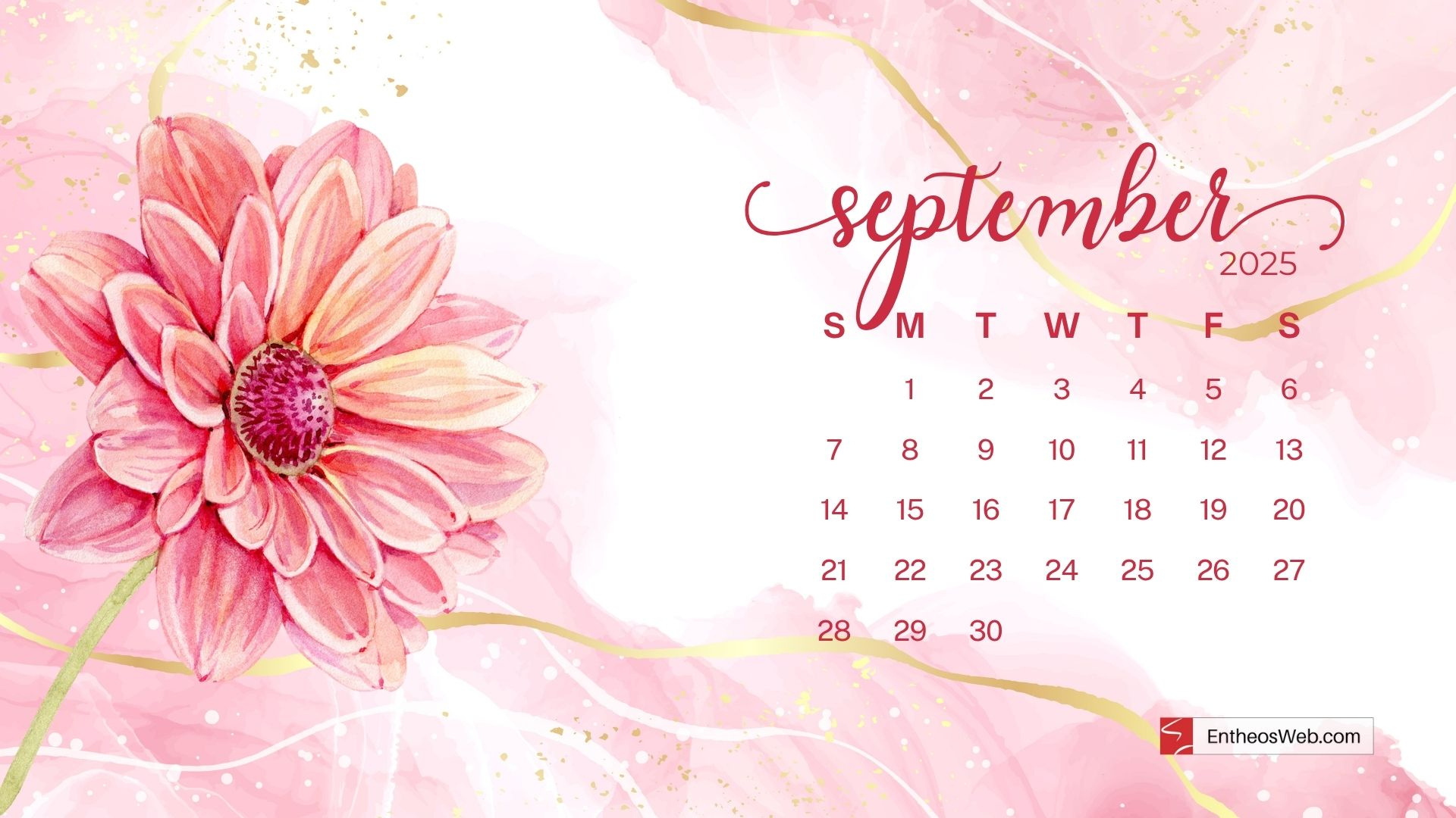 September 2025 Calendar Desktop Wallpaper Backgrounds | Entheosweb with regard to September 2025 Calendar Desktop Wallpaper