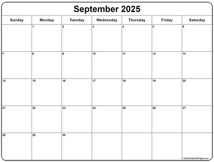 September 2025 Calendar Options