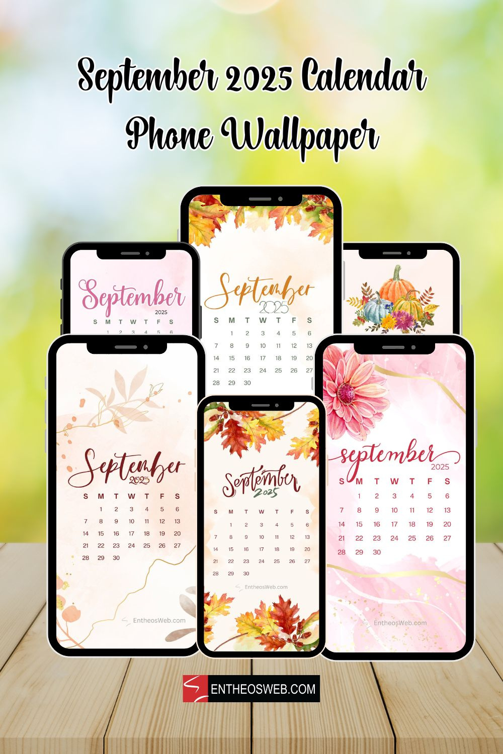 September 2025 Calendar Phone Wallpaper Backgrounds | Entheosweb regarding Iphone Wallpaper Calendar September 2025