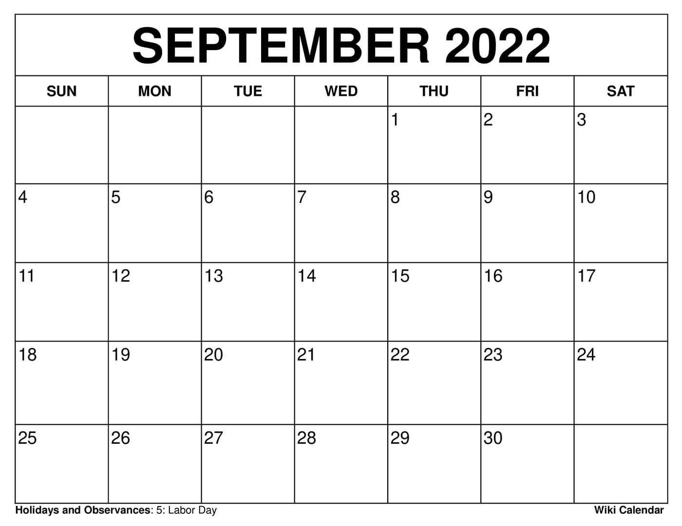September 2025 Calendar - Printable Templates &amp;amp; More in Free September Calendar Printable