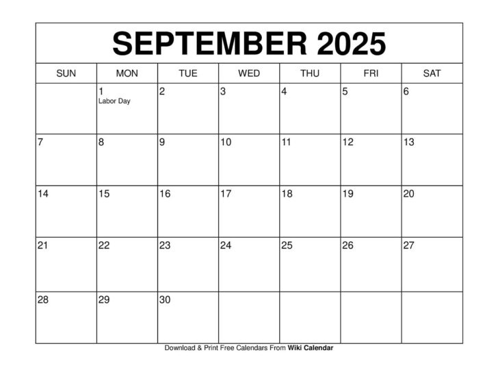 September Events and Holidays 2025