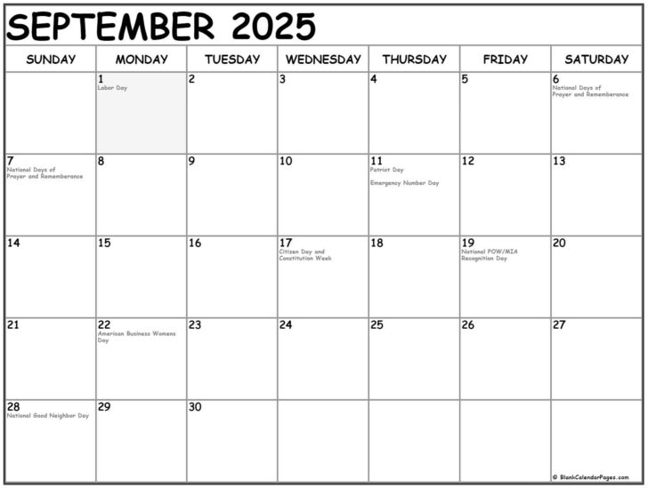 September National Days 2025