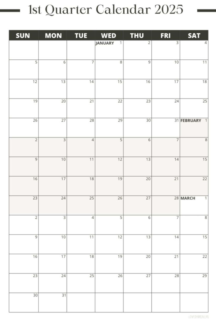Printable 3 Month Calendar October November December 2025