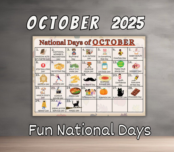 National Day Calendar October 2025