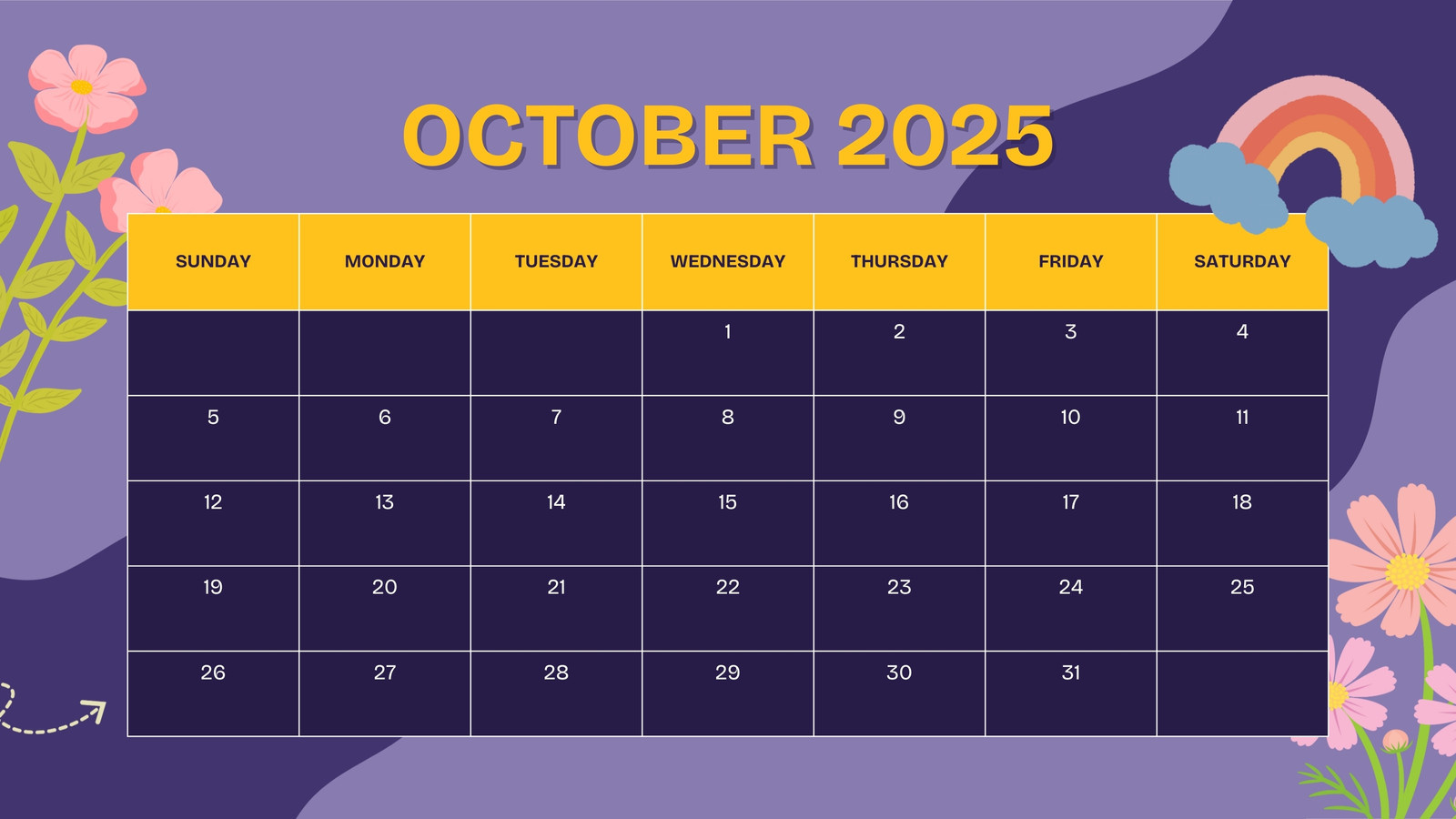 Free October 2025 Calendar Templates To Customize | Canva within Show Me October 2025 Calendar