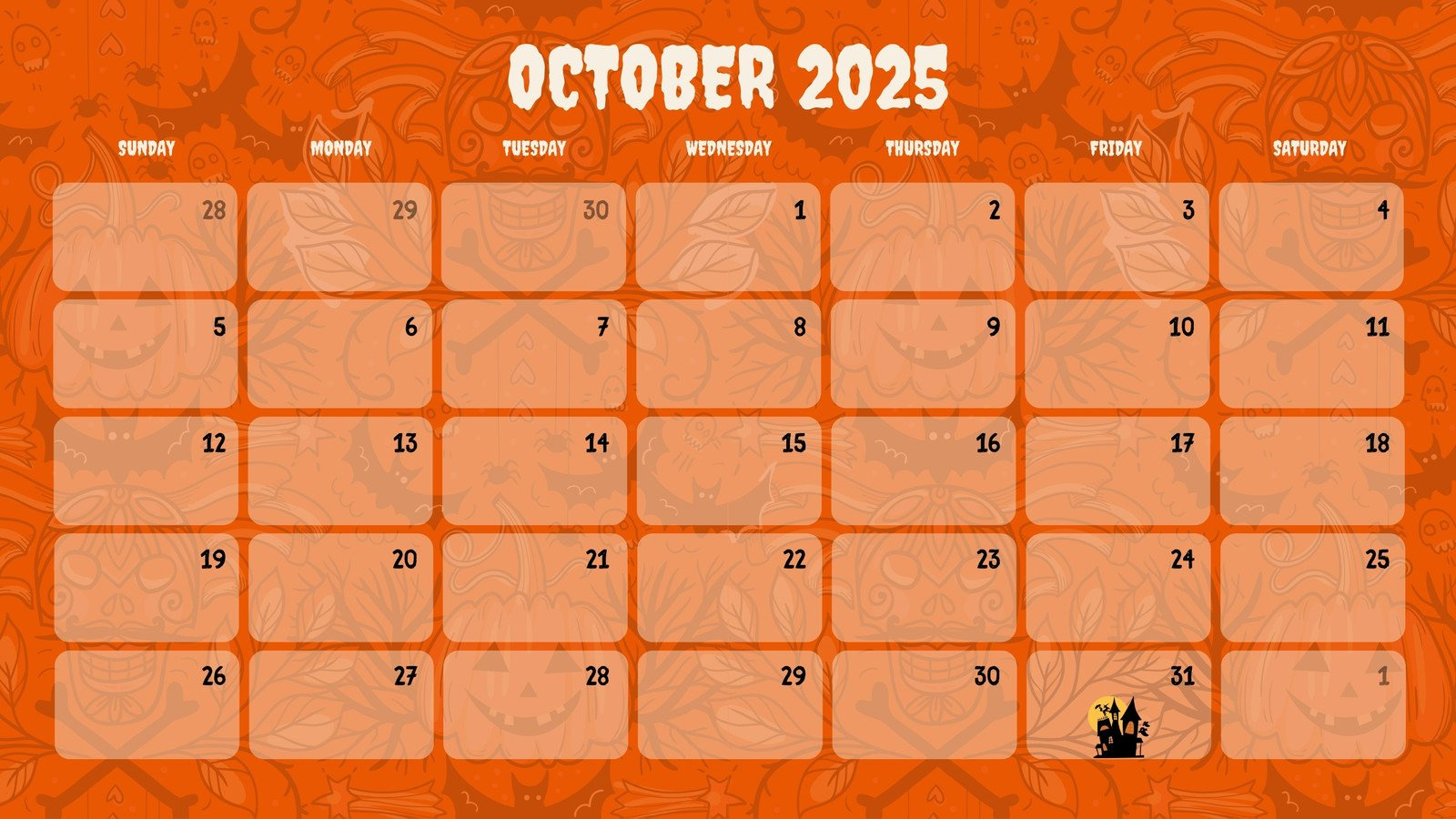 Free, Printable, Editable Event Calendar Templates | Canva with Show October 2025 Calendar