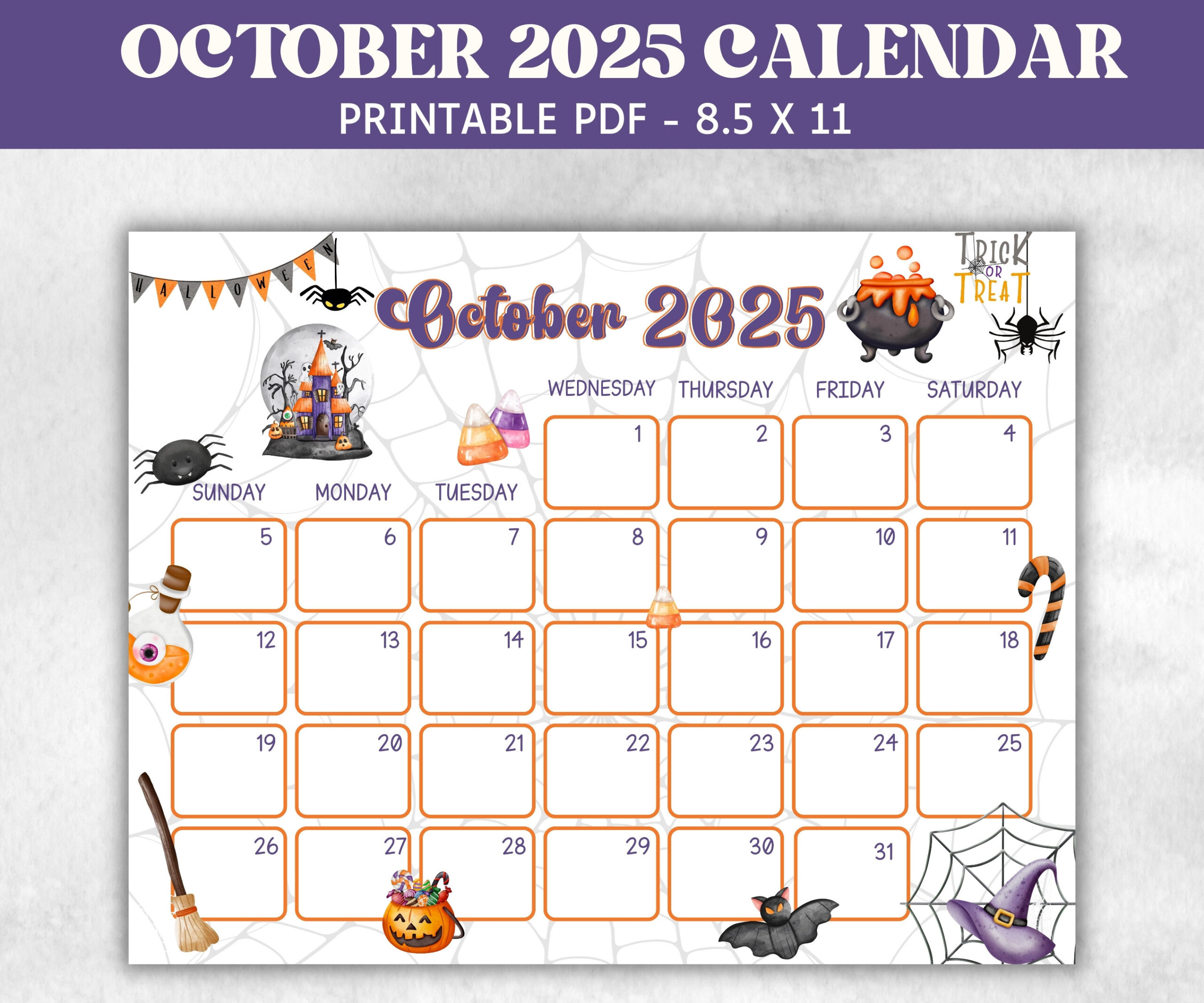 Kids October 2025 Calendar, Printable 2025 Calendar, Homeschool with regard to October Calendar 2025 with Events
